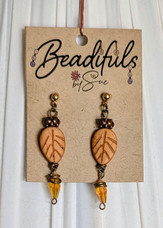Earrings - Fall/Autumn leaves dangle earrings